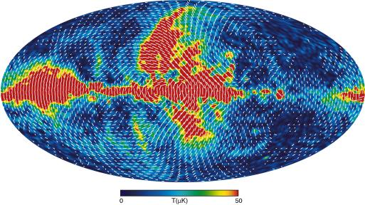 Σχήμα 5.3 φάσμα ισχύος για την πόλωση της κοσμικής ακτινοβολίας υποβάθρου, όπως προέκυψε από τον WMAP.