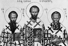 THE THREE HIERARCHS. St. Basil the Great St. John Chrysostom St.