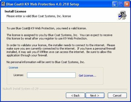 Εγκατάσταση K9 Web Protection Για να εγκαταστήσετε την εφαρμογή ακολουθήστε τα παρακάτω βήματα: 1. Πατήστε εδώ για να δείτε την ιστοσελίδα της K9 Web Protection 2.