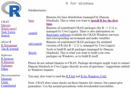 org/ download from CRAN select a download