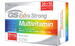 GS Extra Strong Multivitamín GS Multivitamín šumivý v tabletách IMUNITA, VITAMÍNY GS Extra Strong Multivitamín je vyvinutý podľa najnovších poznatkov vedy a výskumu.
