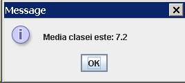 total = 0; contorelev = 1; //totalul mediilor individuale while (contorelev <= 5) { sirnota = JOptionPane.