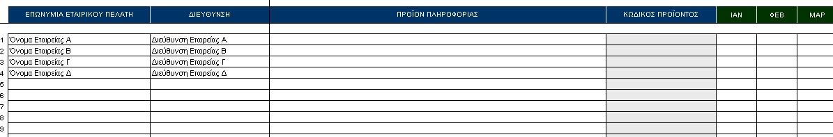 A) ΔΗΛΩΣΗ ΤΟΥ ΑΡΙΘΜΟΥ ΤΩΝ ΤΕΡΜΑΤΙΚΩΝ/ΣΥΝΔΡΟΜΗΤΩΝ/QUOTES: 1 Ο ΒΗΜΑ: Επιλέξτε το worksheet «V03 (Devices Quotes)» για να δηλώσετε τον αριθμό των συνδρομητών/τερματικών/quotes ανά μήνα.