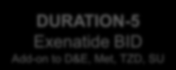 BID Add-on to D&E, Met, TZD, SU DURATION-6