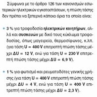 περιβάλλοντος 35 o C, εντοιχισµένο, β) Μόνωση PVC, Θερµοκρασία περιβάλλοντος 35 o