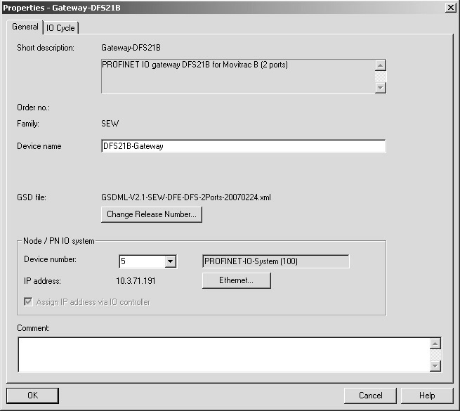 7 Διαμόρφωση με PROFINET Διαμόρφωση του ελεγκτή PROFINET IO Παραμετροποίηση συνδρομητών Μετά τη διαμόρφωση κάθε υποδοχής (Slot), θα πρέπει να διαμορφωθεί ο νέος συνδρομητής με πρόσθετες ρυθμίσεις.