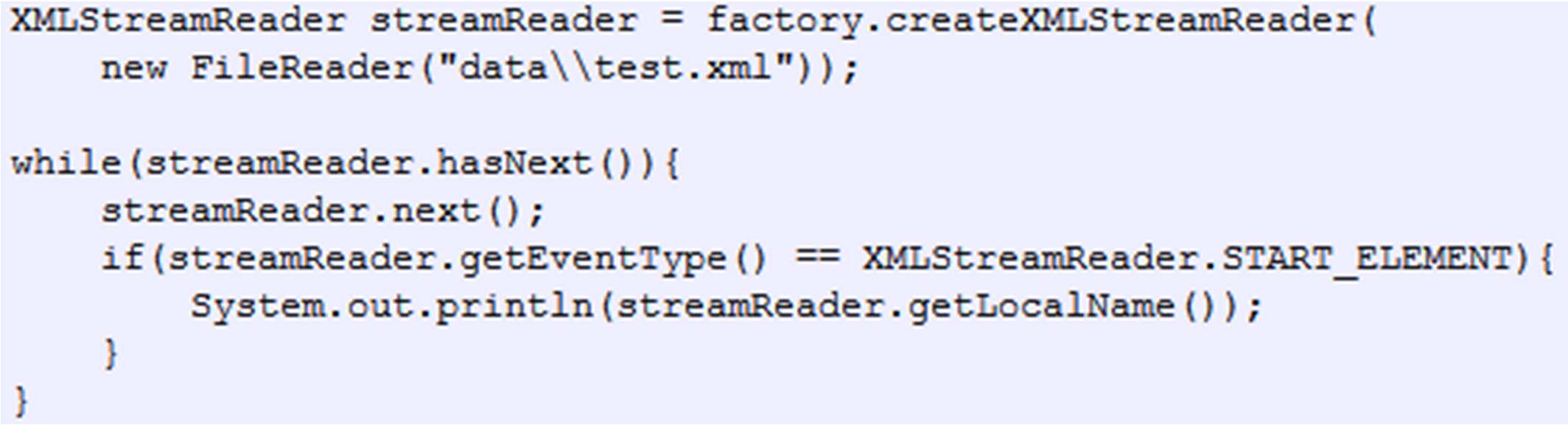 XMLStreamReader (2) Διαχ.