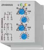 ČASOVÉ RELÉ PRE RADOVÚ ZÁSTAVBU W ČASOVÉ RELÉ ZR 4 DO PÄTICE Stupeň krytia: IP 40 čelná strana Časový rozsah ZR4B0025: 0,1 s 100 dní Časový rozsah ZR4MF025: 0,1 s 10 dní/zap/vyp ZR4B0025 ZR4MF025