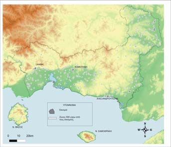 Ολοκληρωµένη ιαχείριση Υδατικών Πόρων 499 γης βασισµένος στον χάρτη χρήσεων γης κλίµακας 1: 500.000 (Σχήµα 6)