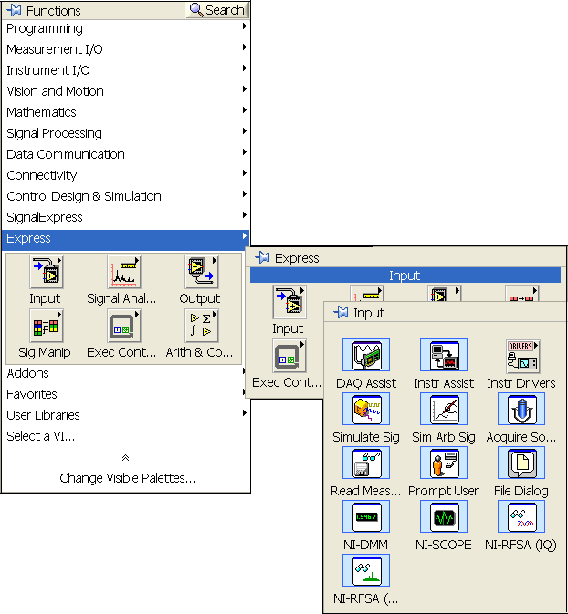 Π.7.9.1. Input Function Input Function: τη συνάρτηση εισόδου, που χρησιμεύει για τη συλλογή δεδομένων, την απόκτηση και προσομοίωση σημάτων.