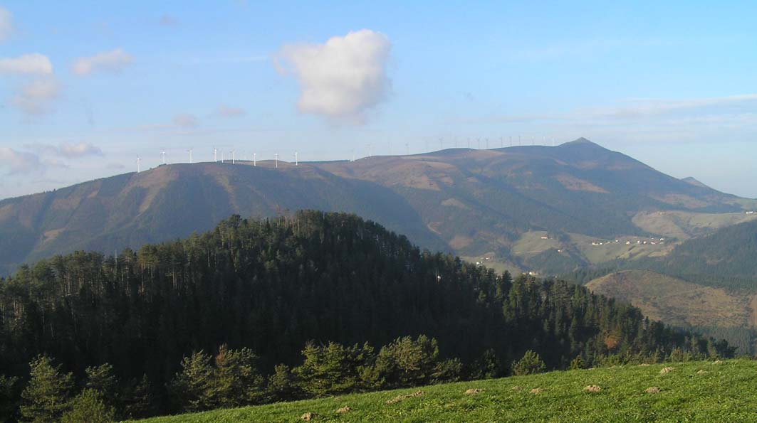 ENERGIA EOLIKOA EAEn: OIZ OIZKO PARKE EOLIKOA: Guztira 30 haize-sorgailu dago.