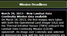 LANDSAT 8 Landsat 8 Data Product By the end of May 2013, data from the Landsat 8 satellite will be available to all users.