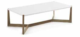 δρυός και  Coffee table with light washed oak veneer structure and matt