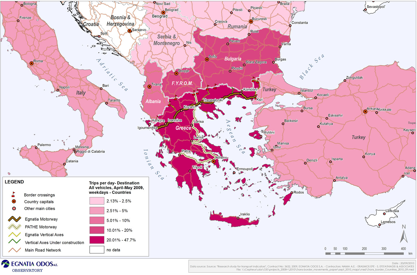 προέλευσης, 2009 Χάρτης 3.