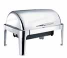 chafing dish roll top GN 1/1 με ταψί και καμινέτα 68x52x46 cm καύσιμη