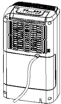 When replacing the drainage tank, press the tank firmly into place with both hands.