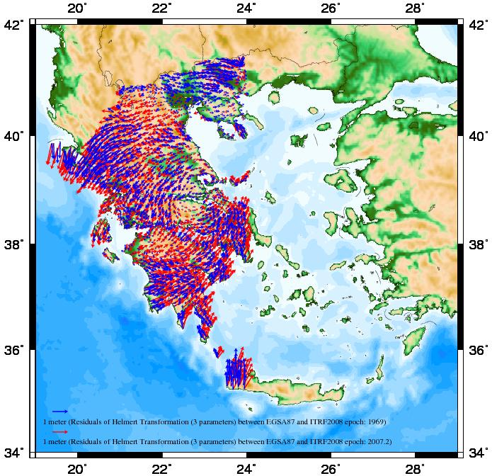 Αξιολόγηση ακρίβειας ΕΓΣΑ87 Δυτική vs Ανατολική Ελλάδα