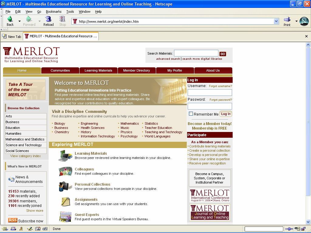 MERLOT - Multimedia Educational Resource for