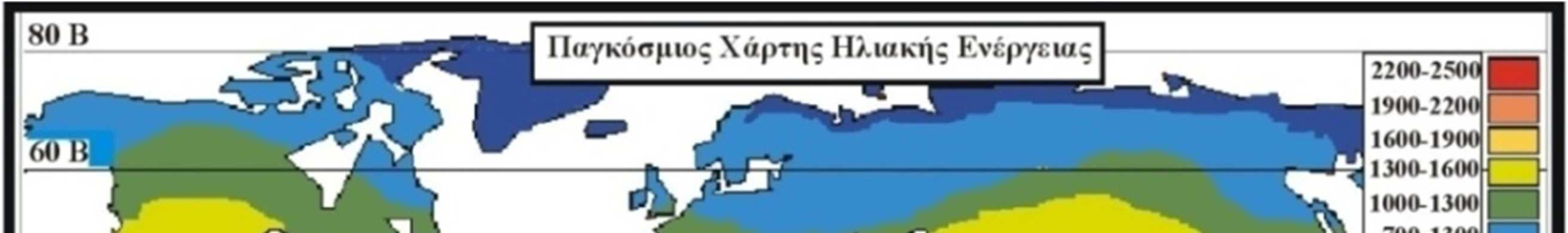 την κατανοµή της µέσης, ετησίως,