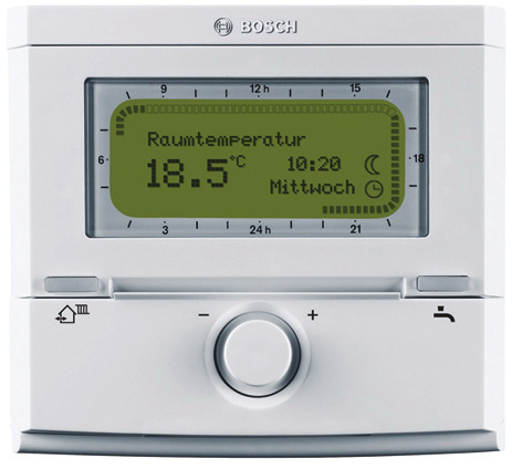54 Σύστημα ελέγχου θέρμανσης FW 200 Χρήση Σύστημα ελέγχου θερμοκρασίας προσαγωγής αντιστάθμισης εξωτερικής θερμοκρασίας Συνεχής έλεγχος ισχύος από Bosch επίτοιχους λέβητες αερίου με Heatronic 3