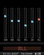 Ενώ βρίσκεστε στο μενού EQUALIZER, πιέστε το διακόπτη Menu Switch προς τα κάτω (Επόμενο) ή πάνω (Προηγούμενο) Switch προς τα μέσα (MENU) για να επιλέξετε την ένδειξη User EQ, κι έπειτα πιέστε το