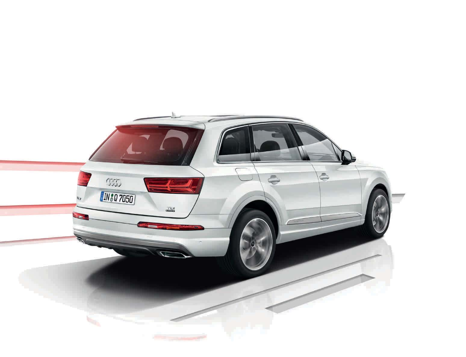 Audi ultra Ο κινητήρας 3.0 TDI quattro ultra με 218 hp παρουσιάζει στον μεικτό κύκλο οδήγησης τις παρακάτω τιμές εκπομπών CO₂: 5-θέσιο: από 144 g/km 7-θέσιο: από 148 g/km Το Audi Q7 ultra 3.