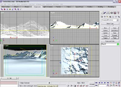 ΚΕΦΑΛΑΙΟ 3 Εικ.3.1 Το 3D Studio MAX με μία απλή σκηνή.