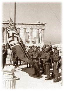 Απρίλιος 1941 9 Απριλίου - κατάληψη Θεσσαλονίκης και όλης της βόρειας Ελλάδας. Η ελληνική κυβέρνηση αποσύρεται στην Κρήτη.