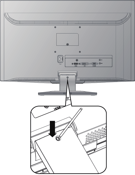 Τοποθέτηση σε Τοίχο (Προαιρετικό) Για χρήση μόνο με Βραχίονα μονταρίσματος σε τοίχο UL Listed Για να λάβετε ένα κιτ επιτοίχιας στήριξης ή μία βάση ρύθμισης ύψους, επικοινωνήστε με τη ViewSonic ή το
