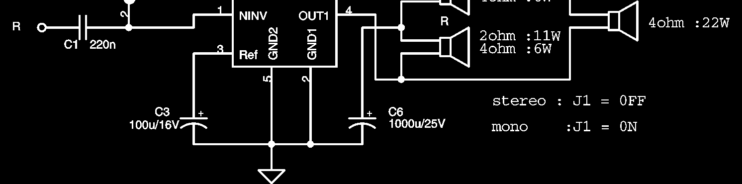 TDA1519 1 7 SW1 Pushbuton Pushbuton 1 8 IN,OUT Conector RCA2 2 9 J1 Jumper Jumper 1 10 J2 Conector Con2 1