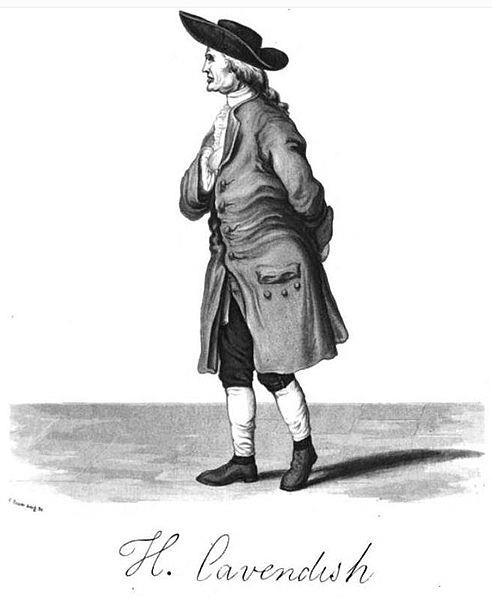 Henry Cavendish (1731-1810) Εκκεντρικός Άγγλος αριστοκράτης. Ήταν σιωπηλός και μοναχικός. Φορούσε πάντα ένα γκριζοπράσινο σακάκι (εξ ού και το σημερινό Cavendish green).