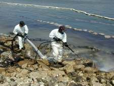 Καθαρισµός: Βραχώδεις ακτές Αποσυγκόλληση µε πλύσιµο
