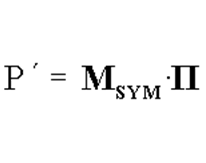Δ Μετασχηματισμοί: Παράδειγμα 7 () v [,] T Στην περίπτωση β) p[,] T