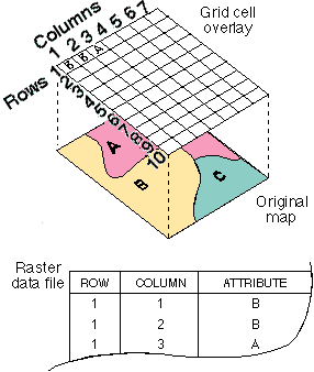 Δ Ε Δ Ο Μ Ε Ν Α Παρουσίαση τοπολογικών δεδομένων: 1. Δομή κανάβου: ο χώρος υποδιαιρείται σε όμοια τετράγωνα - μονάδες κανάβου.