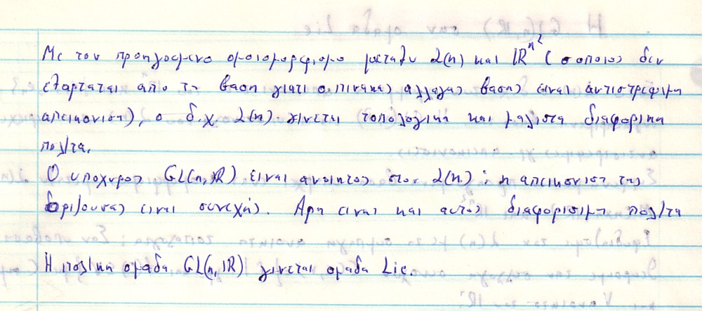 19 Από ολόκληρη την κατηγορία των τοπολογικών χώρων, θα περιοριστούμε σε εκείνη η οποία περιέχει όλους τους σημαντικούς (πολλαπλότητες, αλγεβρικές varieties πάνω από τους πραγματικούς ή μιγαδικούς)