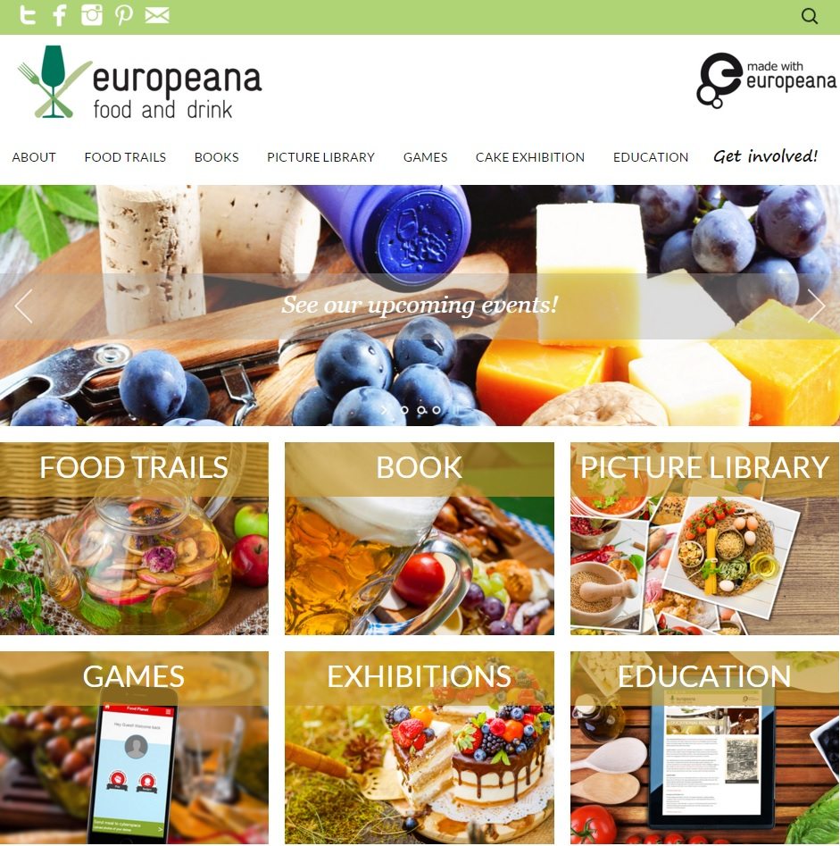 ΤΟ ΕΡΓΟ EUROPEANA FOOD AND DRINK http://foodanddrinkeurope.