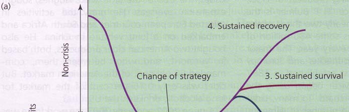 Γράφημα 3: Σχέση κερδών και στρατηγικών διάσωσης Πηγή: John Thompson with Frank Martin. Strategic Management: Awareness and Change, 5 th Edition, p.