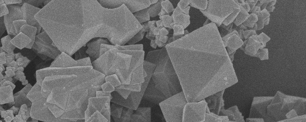 (C) Spectra Fig. 1 TEM picture showing octahedral Cu 2 O nanoparticles.