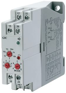 5 x 75 x 100.5 mm Πρότυπα:... IEC 61000-4-2,4,5,11,29 23GDT0 Χρονικό True off - delay 184.14.040 Χρονικό True off - delay 23GDT0 (184.14.040) Διάγραµµα λειτουργίας Χρονικό multi, 7 λειτουργίες, MICON-225 Λειτουργίες:.