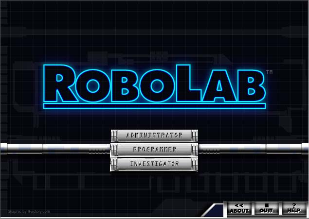 κάνοντας διπλό κλικ πάνω στη συντόμευση του RoboLab
