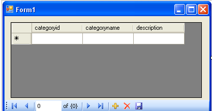 Categories) DATABASE UPDATE TableAdapter--- FILL DATASET BINDINGSOURCE ==== Για να γίνει «populate» ένας πίνακας του dataset χρειάζεται ο ADAPTER αυτού του πίνακα Dim CategoriesTableAdapter As New