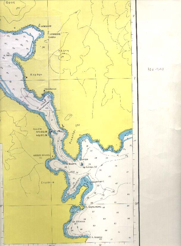 Χάρτης 4: Ισοβαθείς του Κόλπου