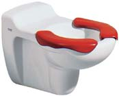 Závesné detské WC Kind hlboké splachovanie s 2-dielnou sedacou plochou z polyuretanu
