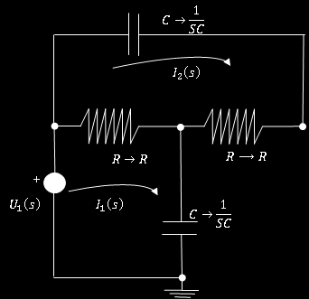Παράδειγμα 1: Εύρεση συνάρτησης μεταφοράς ηλεκτρικού συστήματος (3) Β) Πηγή τάσης χωρίς εν σειρά αντίσταση και
