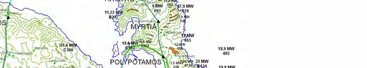 Μάκρη - Πολυπόταμος (εκτίμηση: 2010-11) Γ.Μ. 2Β/150 kv Πολυπόταμος Ν.