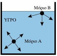 Επιφανειακή τάση Δυνάμεις έλξης από τα λοιπά μόρια που το περιβάλλουν Μόριο Α (στο εσωτερικό του ρευστού) Μόριο Β (στην επιφάνεια του ρευστού) Σ Σ F έλξης F έλξης = 0 0 Επιφανειακή τάση =