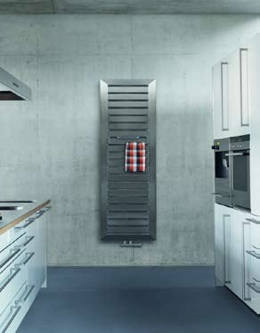 Vďaka tomu sa dizajnový radiátor v povrchovej úprave eloxovaný hliník hodí do minimalistického prostredia.