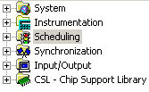 Περιεχόμενα του DSP/BIOS Config Σύστημα (System) (Hardware setup).