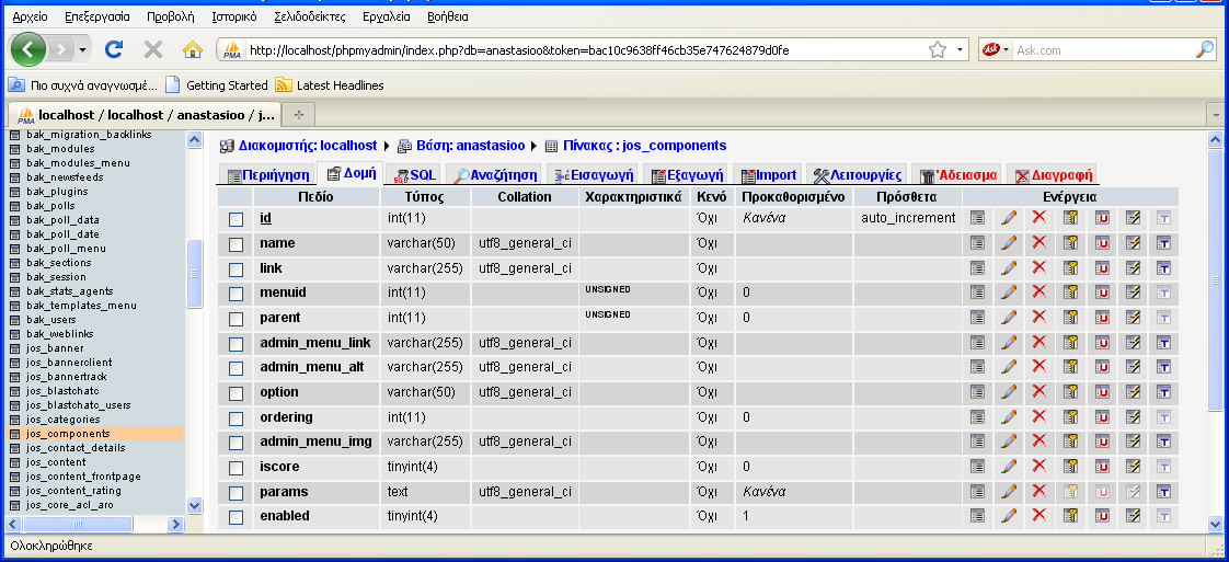 admin_menu_img varchar(255) NOT NULL default, iscore tinyint(4) NOT NULL default '0', params text NOT NULL, enabled tinyint(4) NOT NULL default '1', PRIMARY KEY (id), KEY parent_option