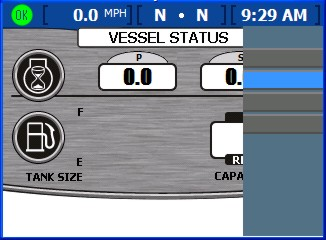 Setup Clirte Settings Alrms System Info c d c d Clirte Settings Alrms System Info Tnk Screen Options Active Alrms Softwre Info Trim Clock/Light Alrm History Hrdwre Info Vessel Config